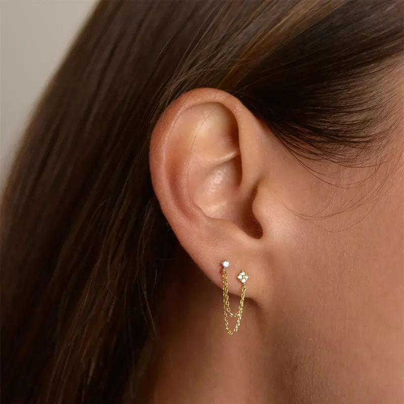 Velora Chain Studs
