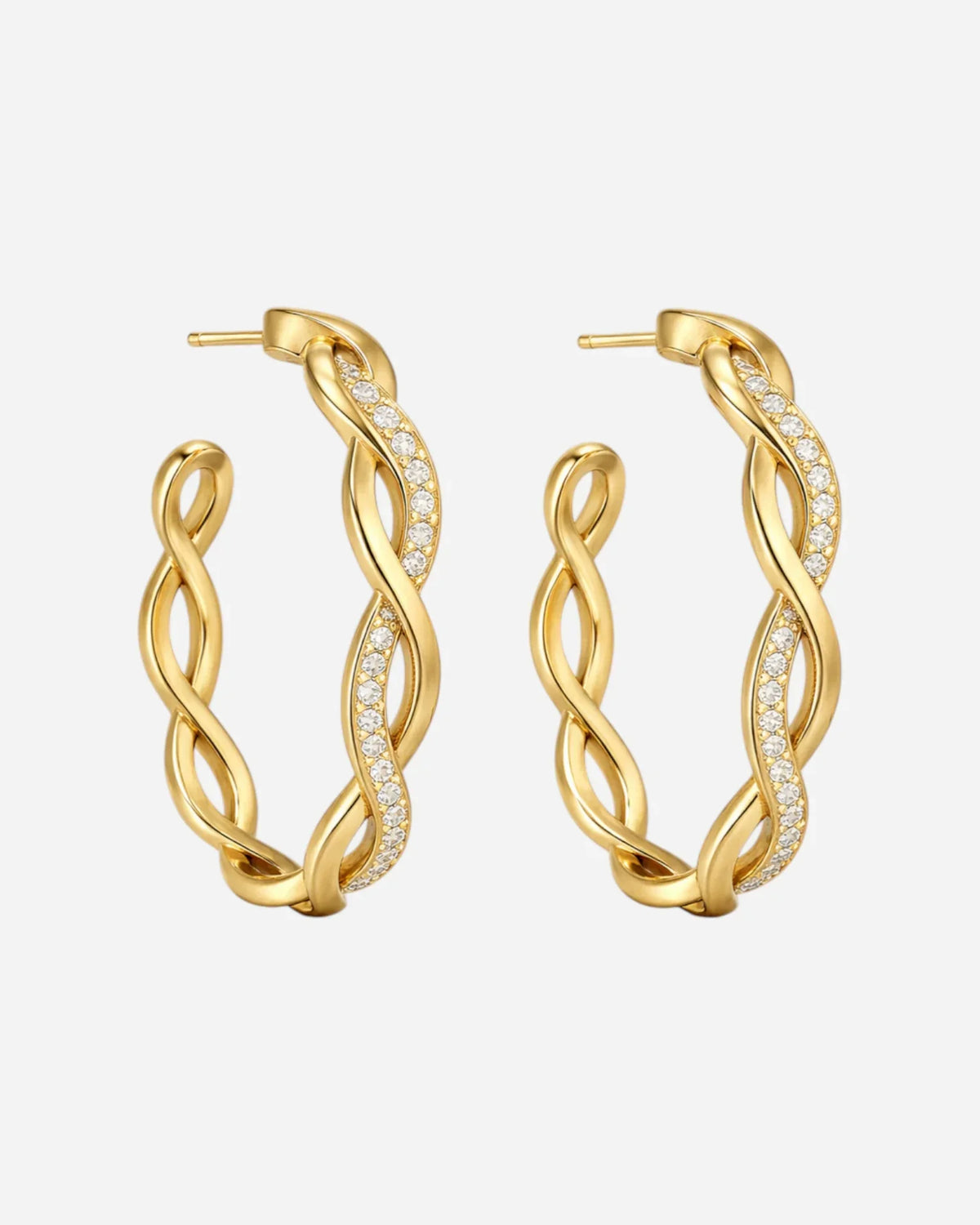 Aurea Wave Hoops