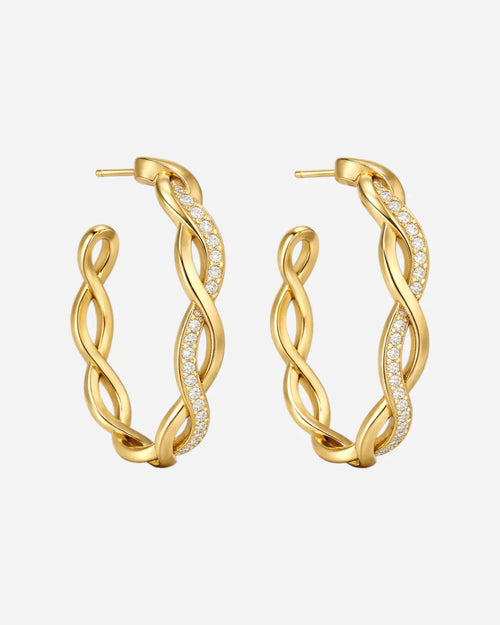 Aurea Wave Hoops