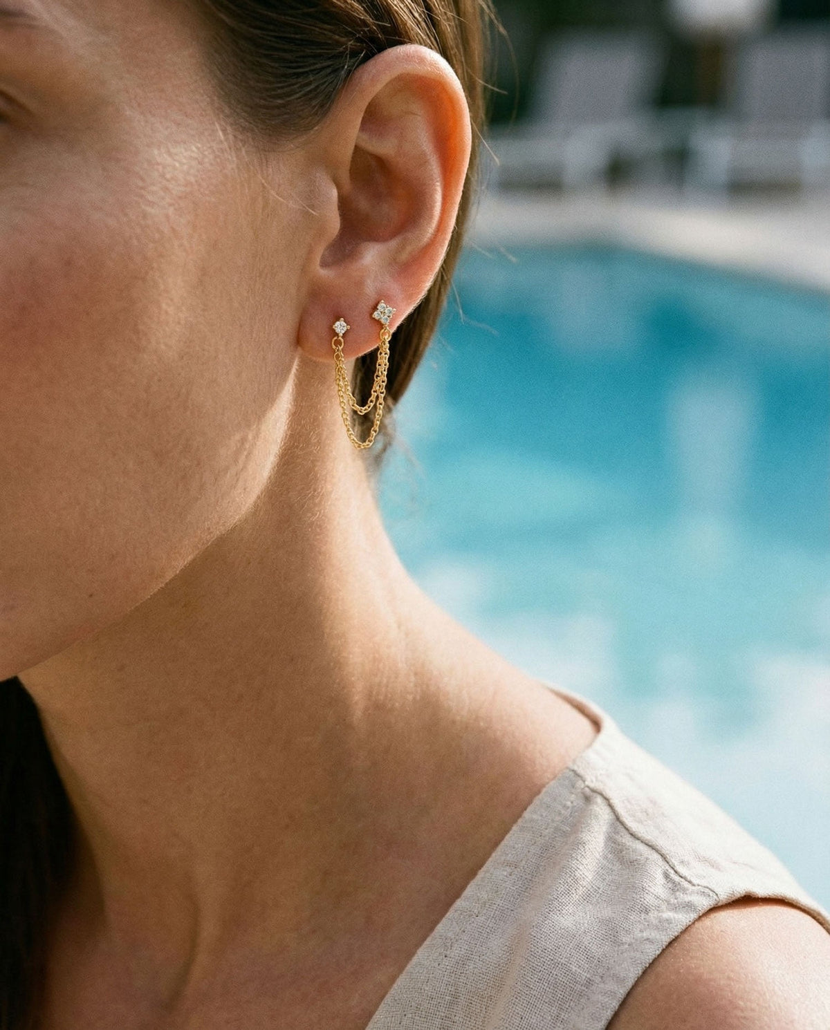 Velora Chain Studs