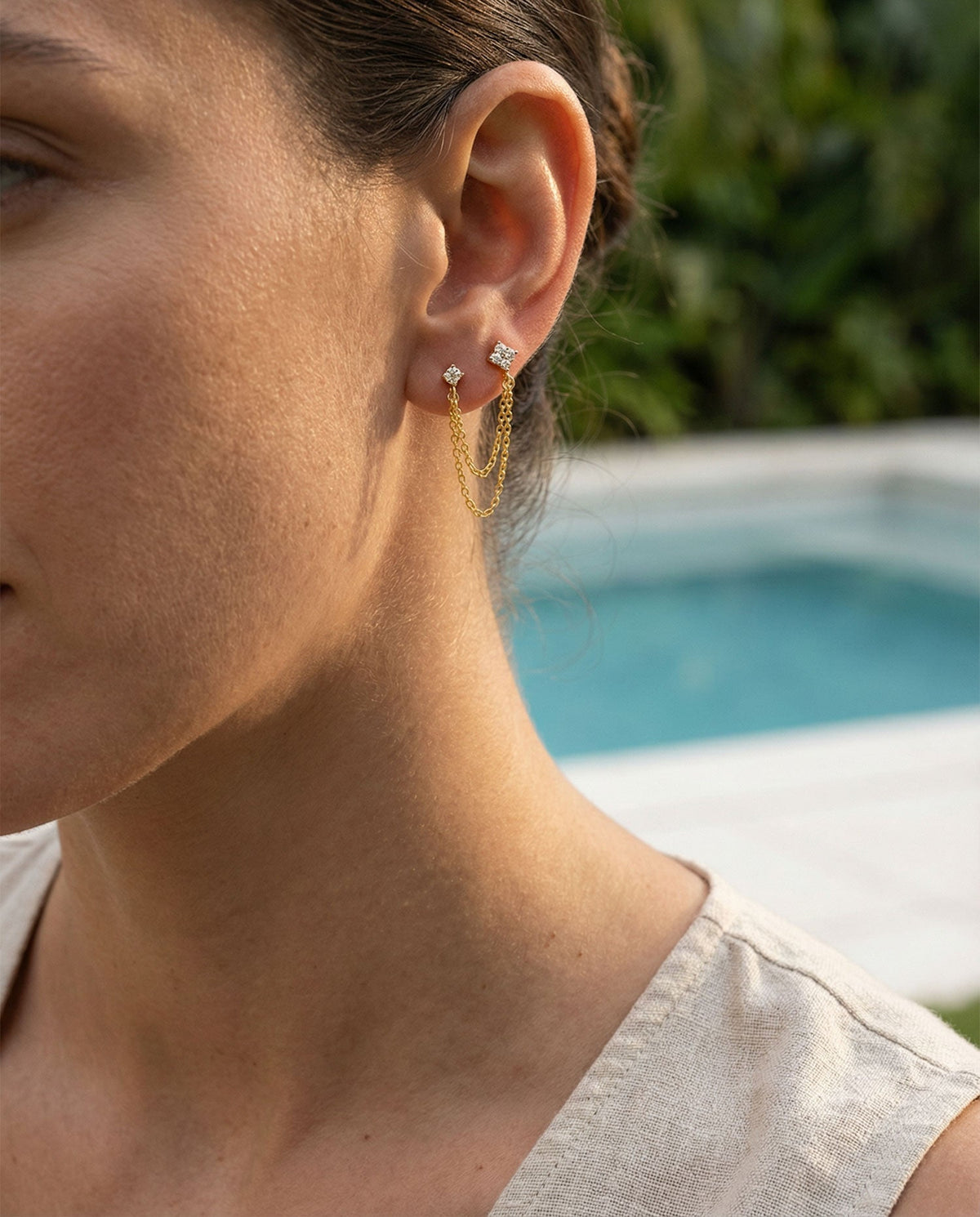 Velora Chain Studs